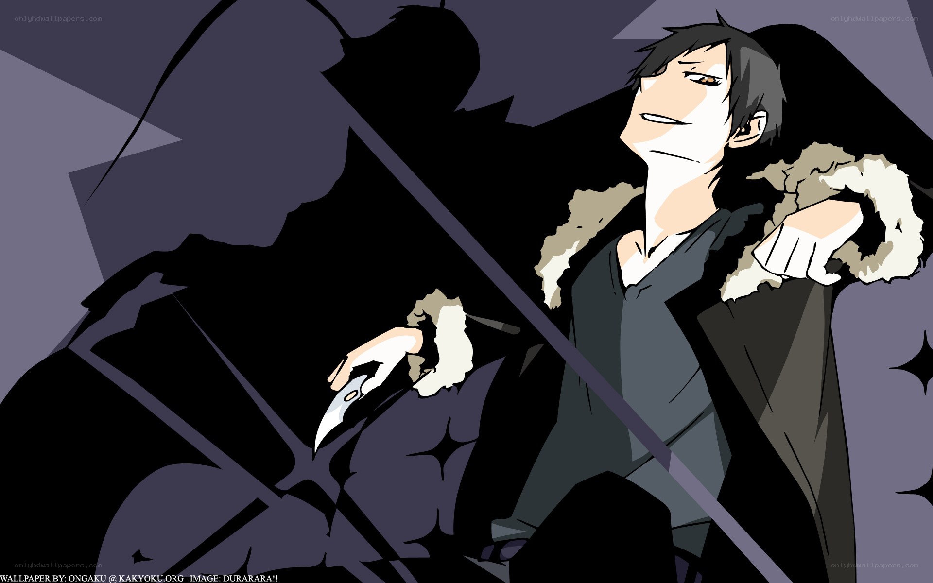 anime character with knife