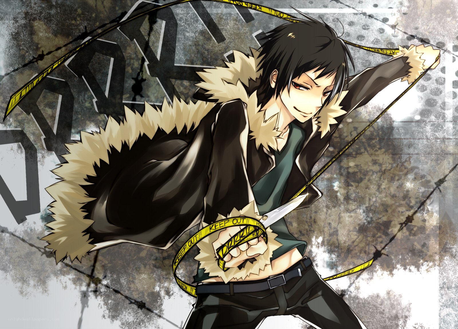 anime character with knife
