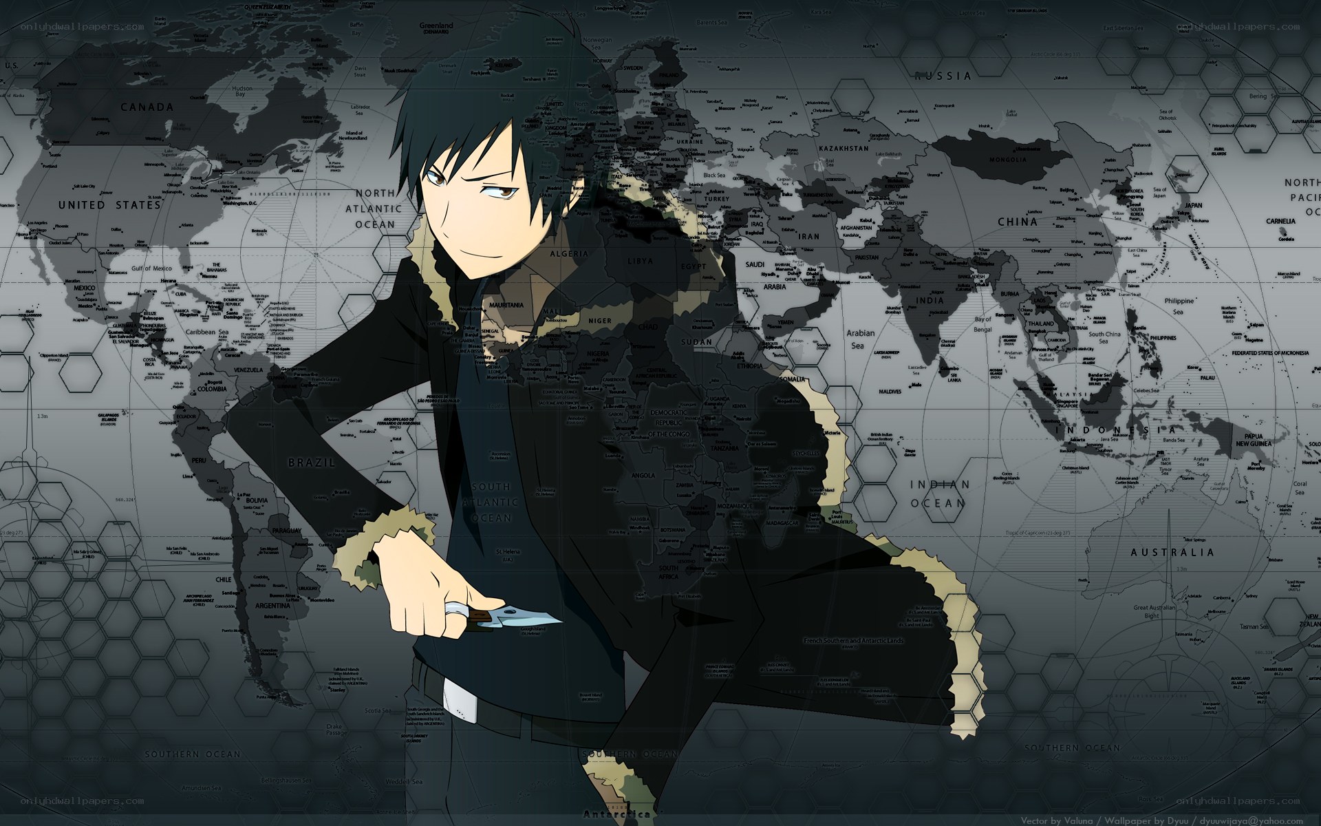 Anime character with knife
