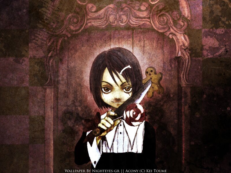 anime character with knife