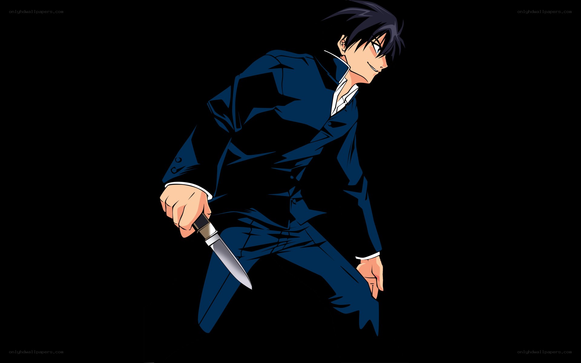 anime character with knife