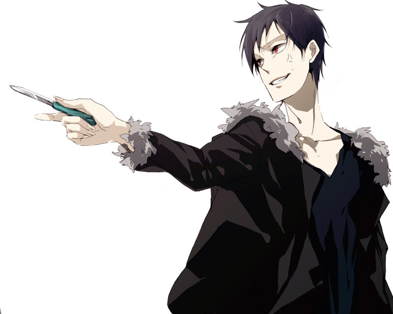 anime character with knife