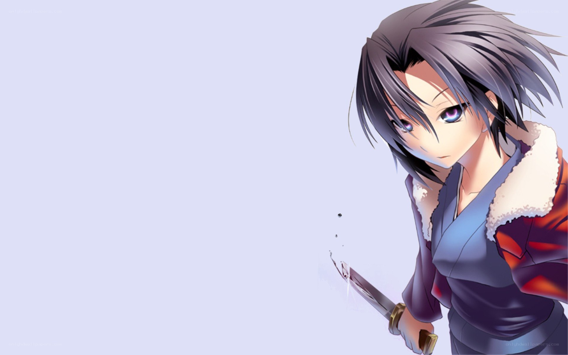 anime character with knife