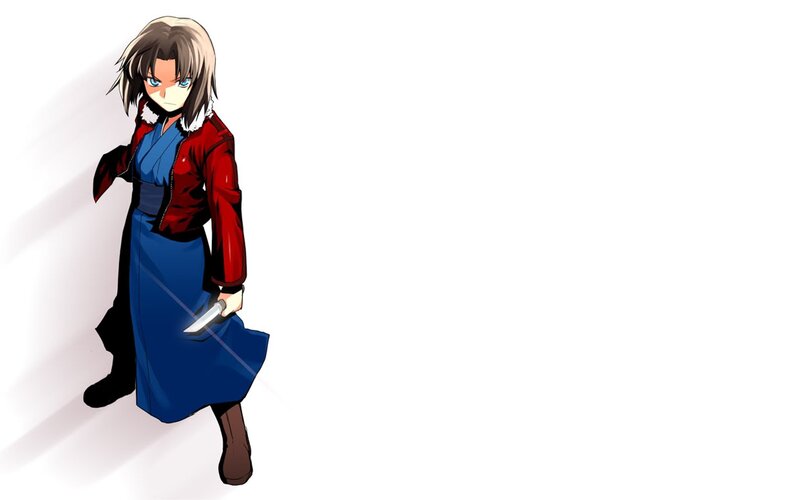 anime character with knife