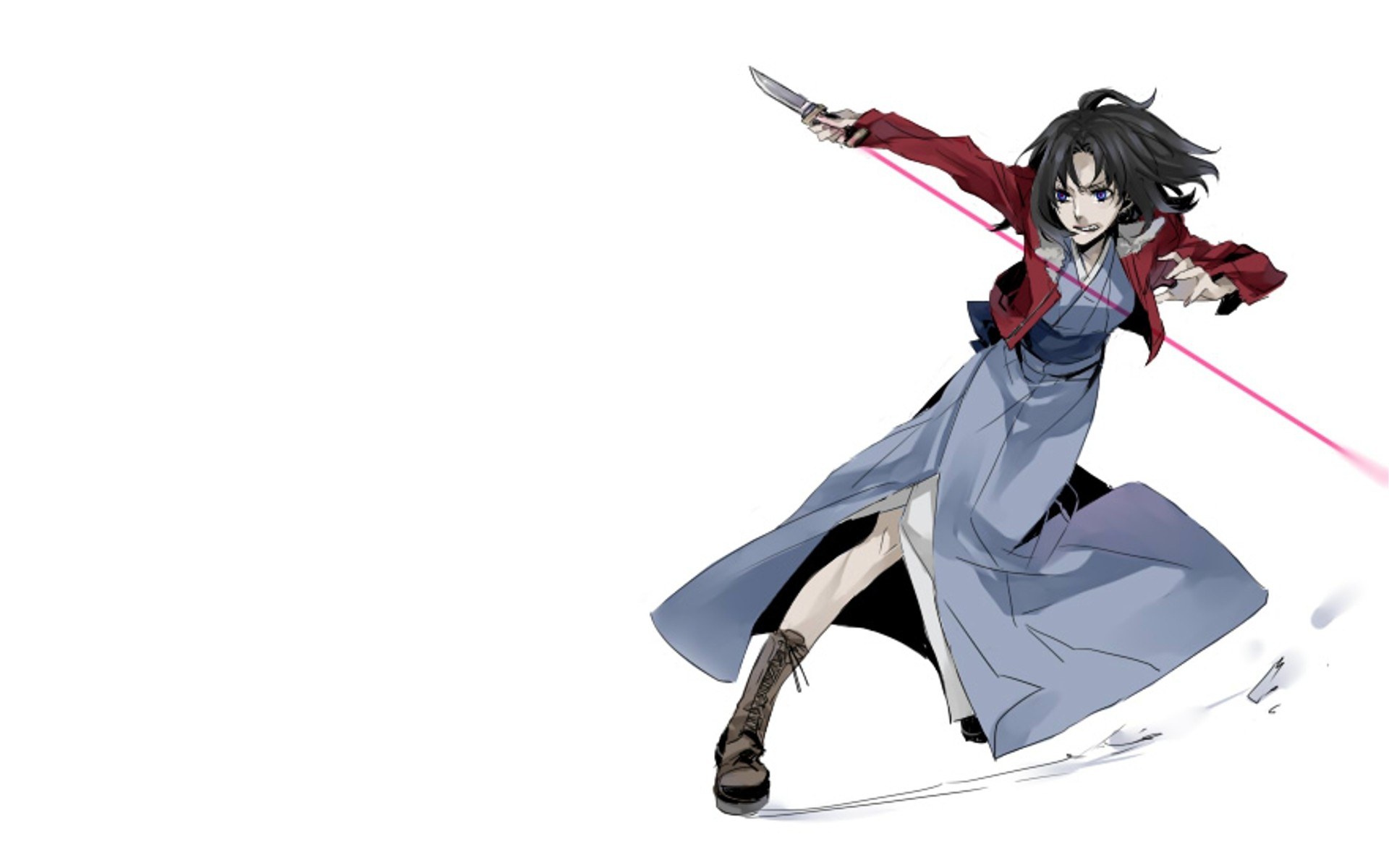 anime character with knife