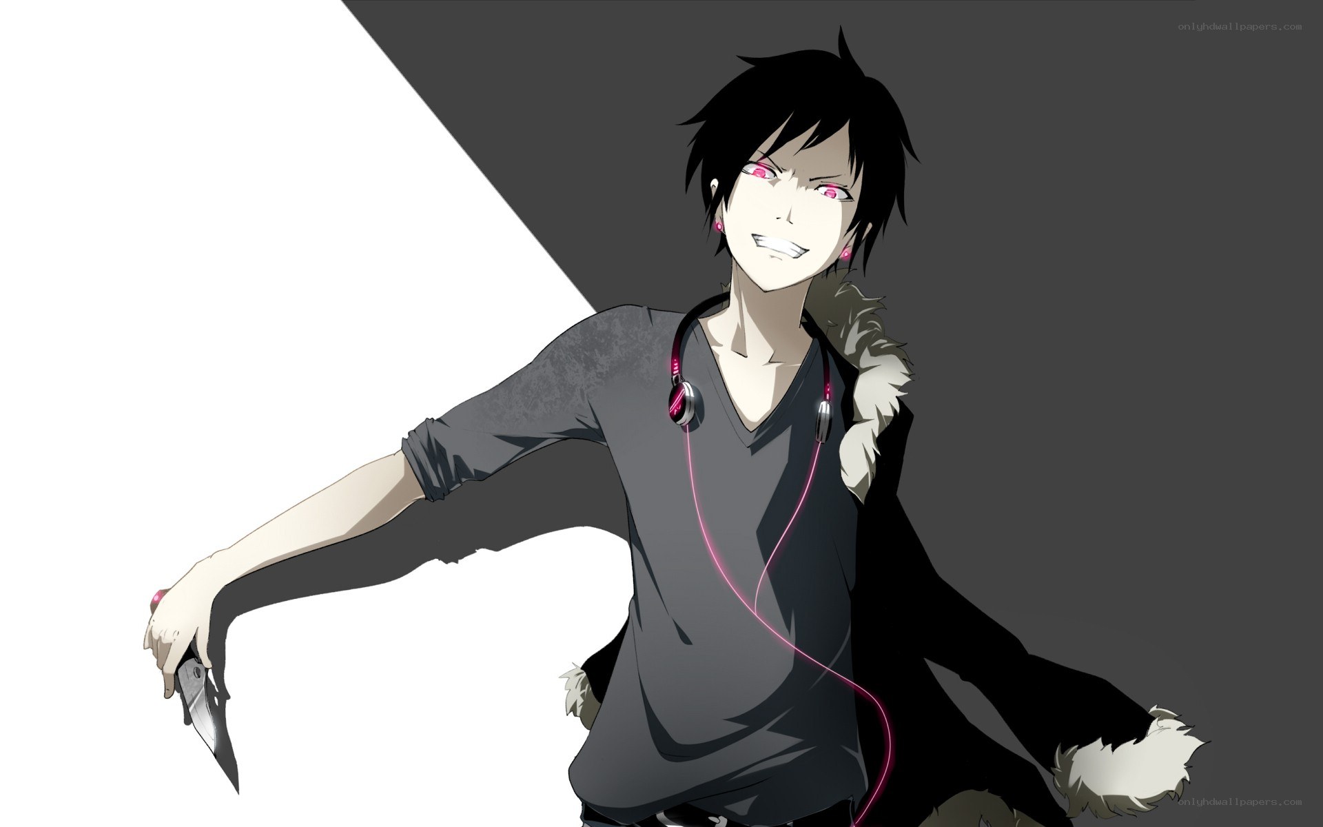 anime character with knife