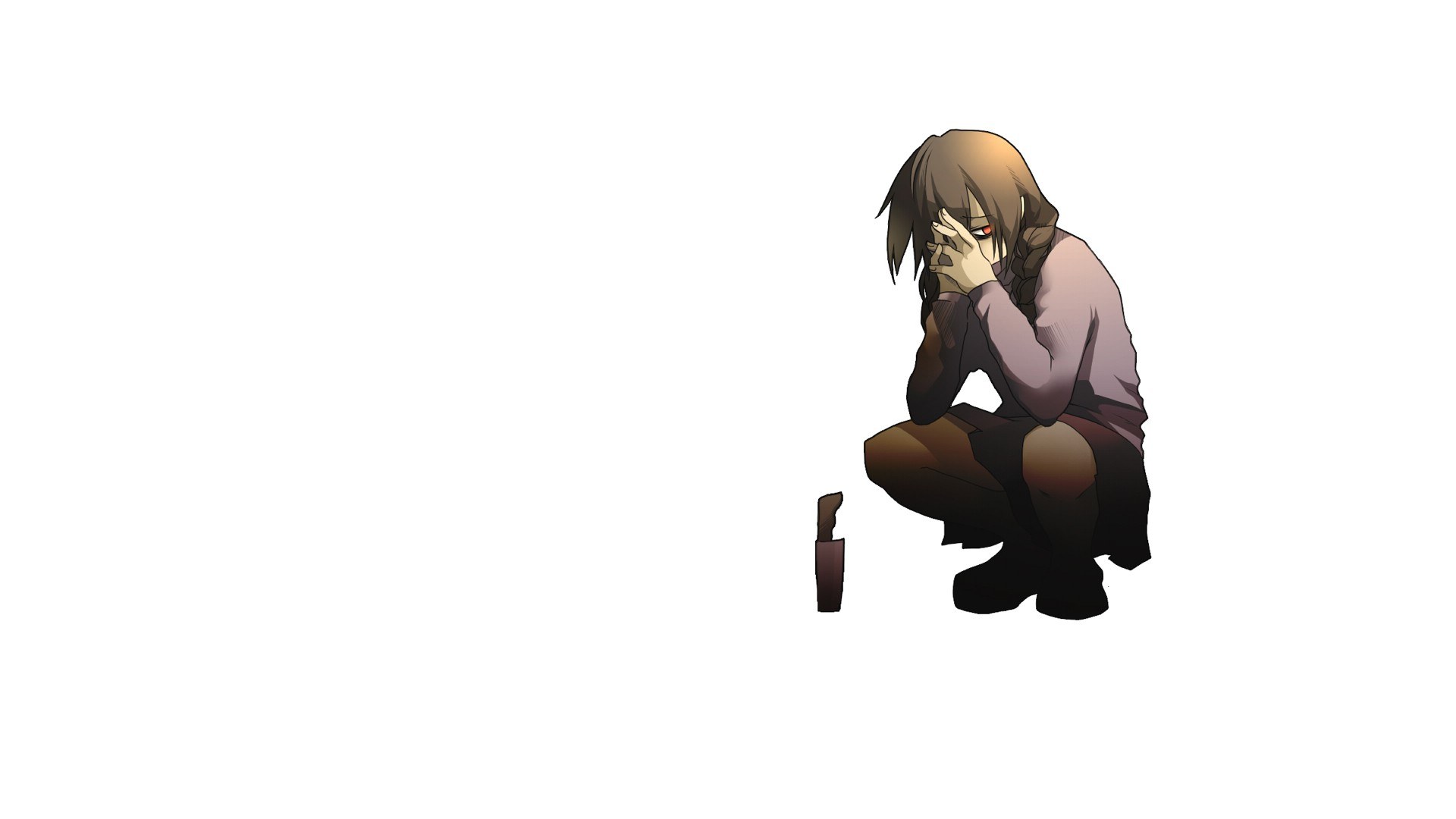 anime character with knife