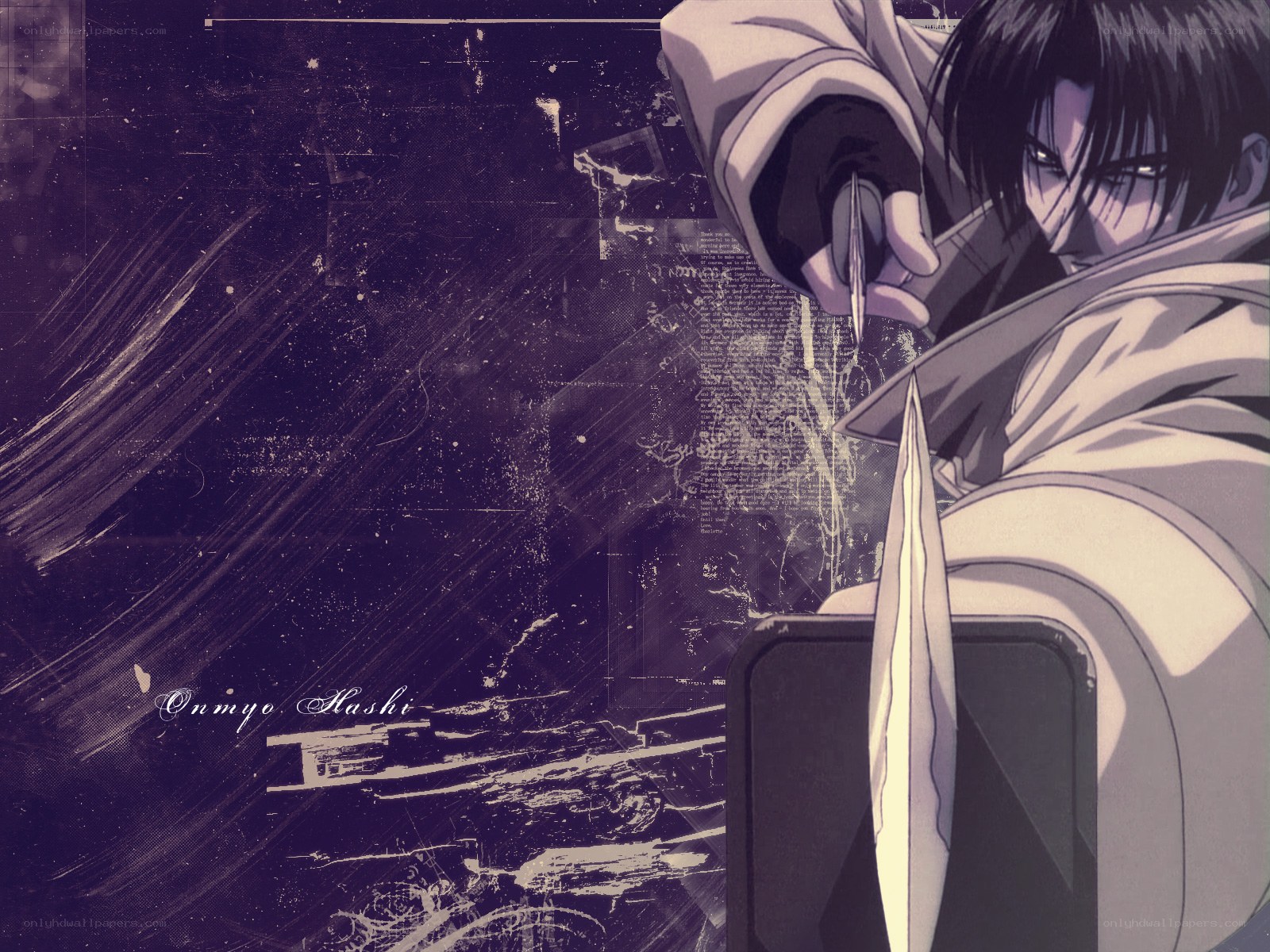 anime character with knife