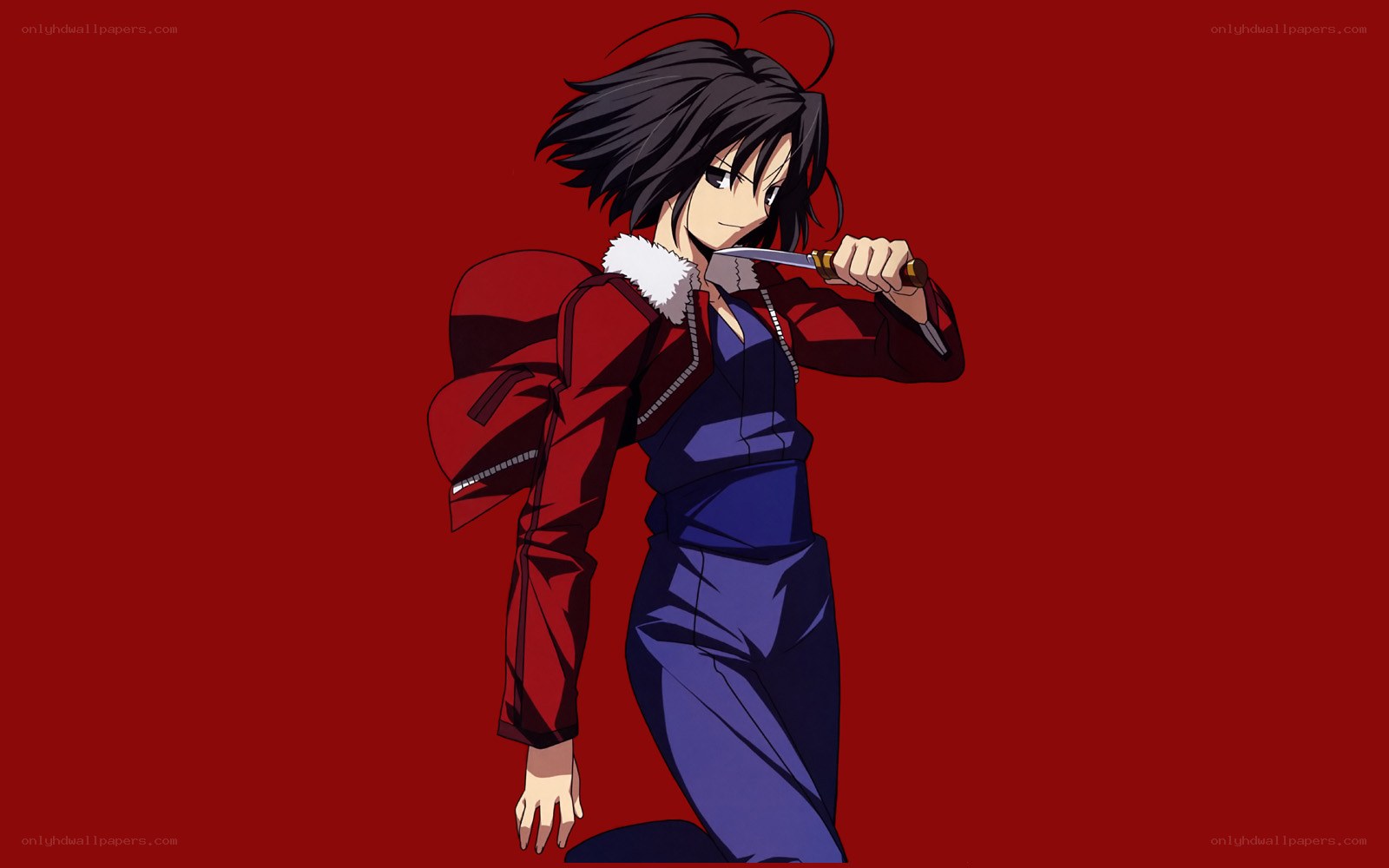 anime character with knife