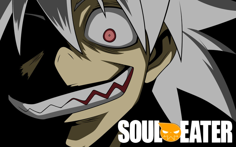 Anime Character with Knife — Black, Intense