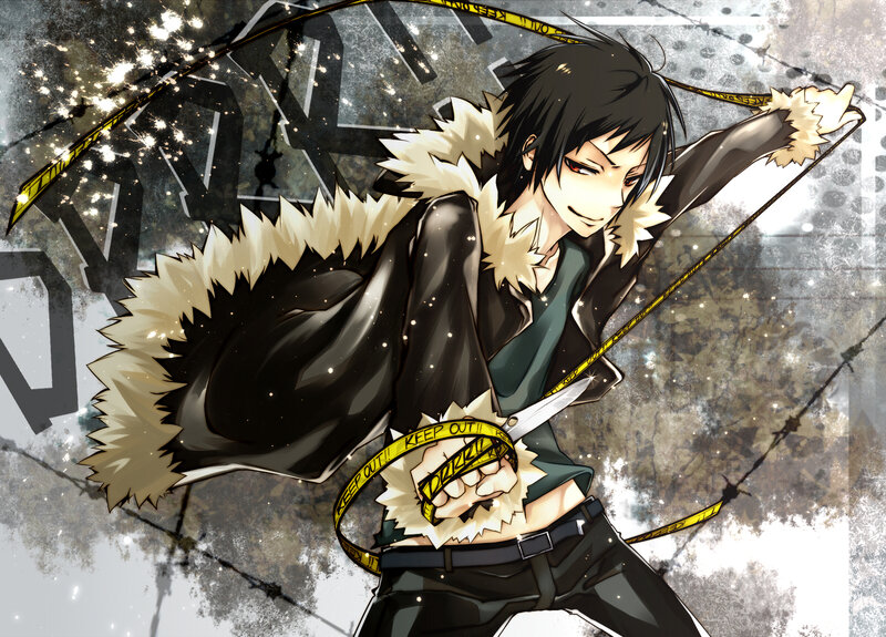 Anime Character with Knife — Black