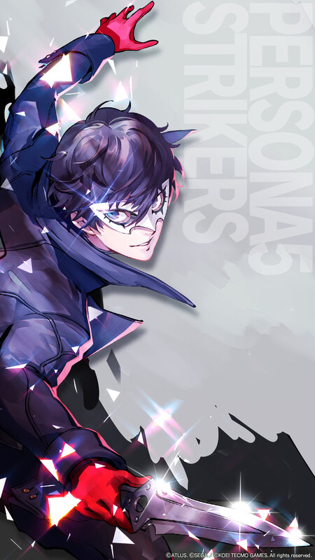 Anime Character with Knife — Purple, Dramatic, Digital Art