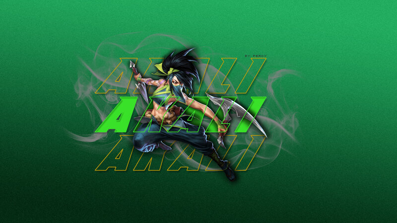 Anime Character with Knives — Green