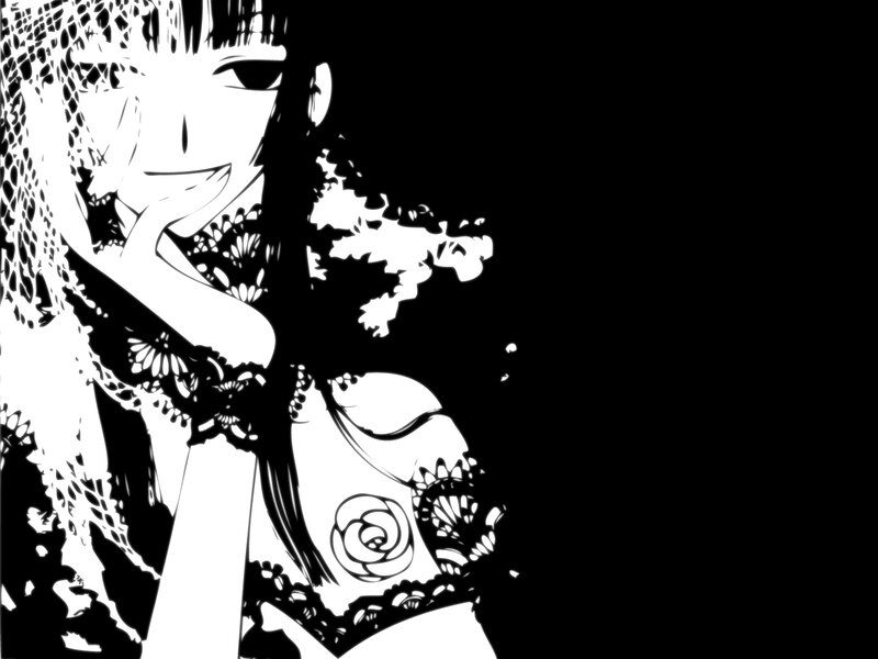 anime character with lace details