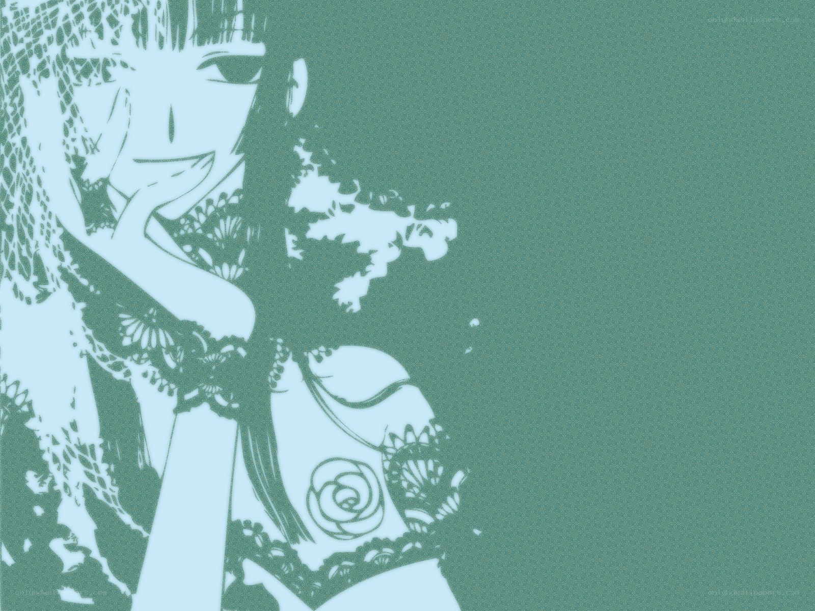 anime character with lace details