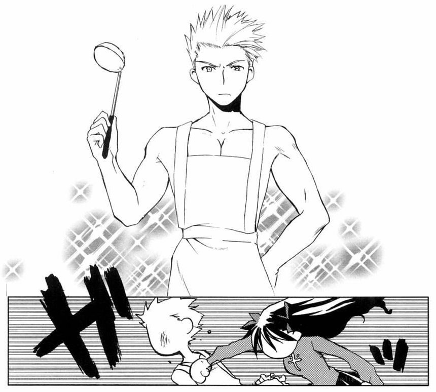 anime character with ladle