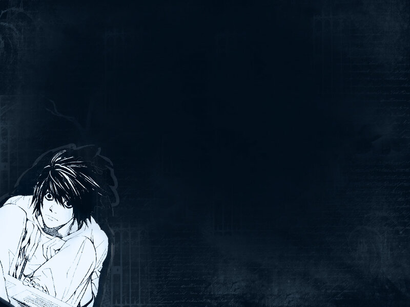 Anime Character with Laptop — Black