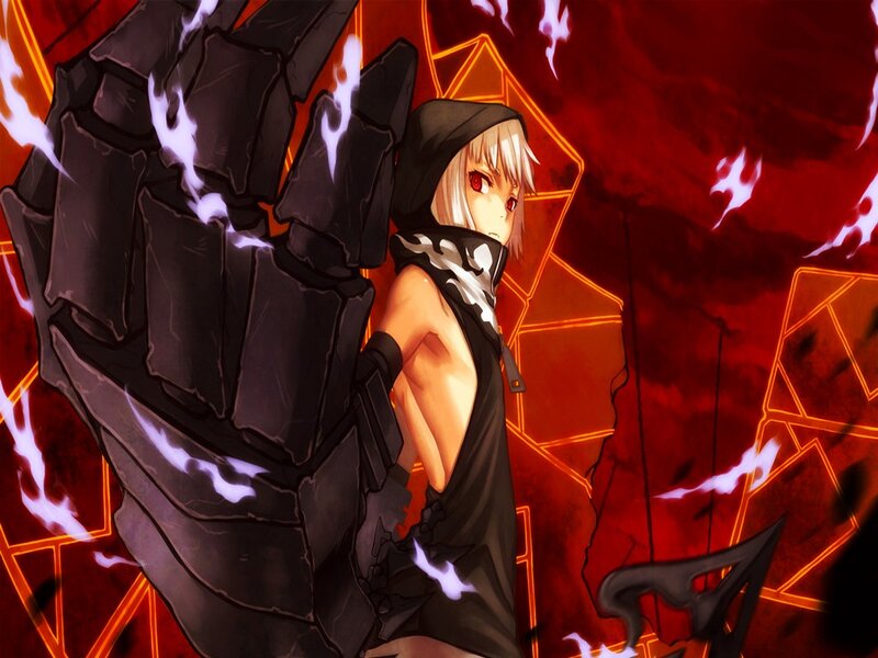 Anime Character with Large Fist — Red