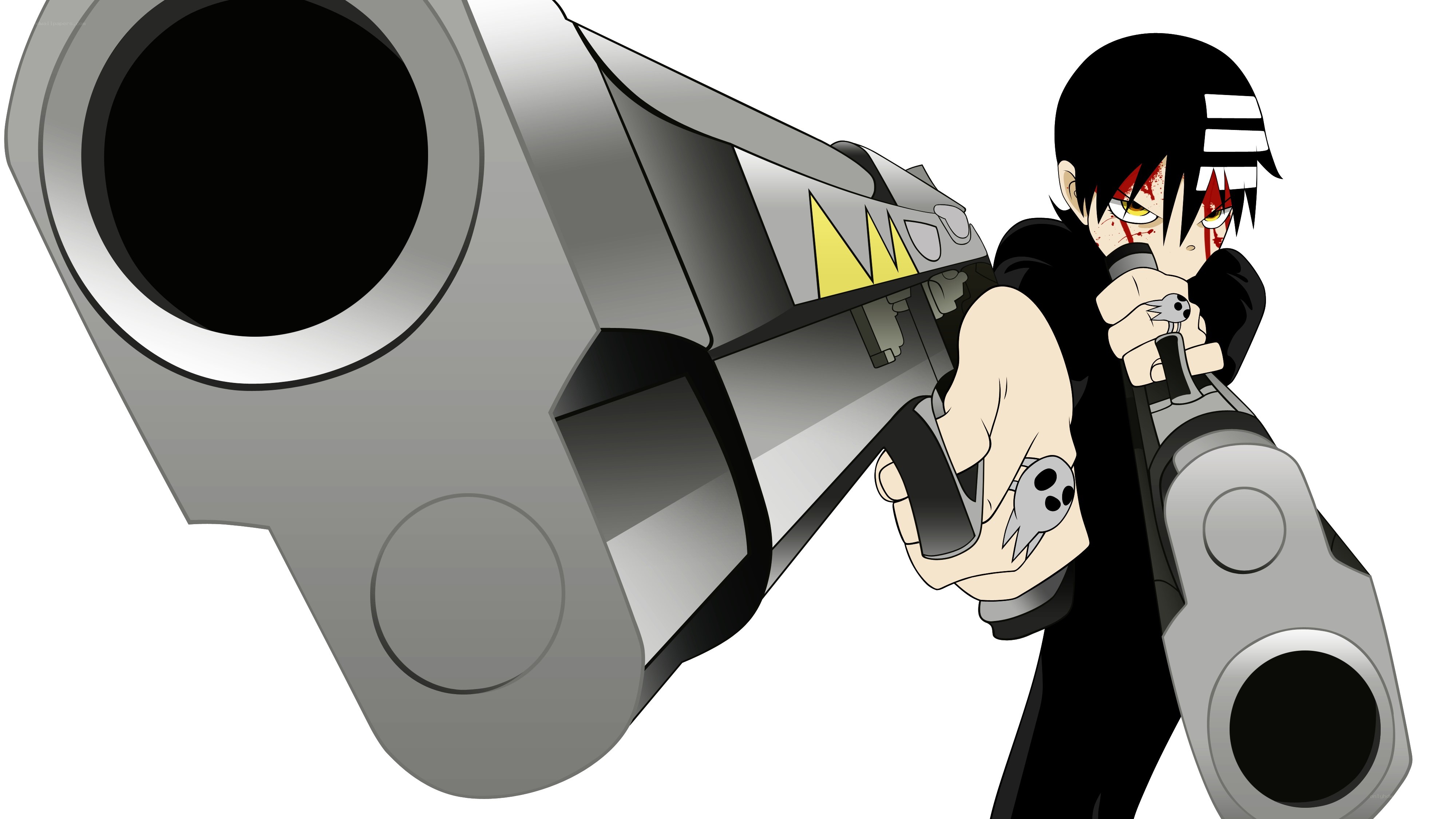 anime character with large gun