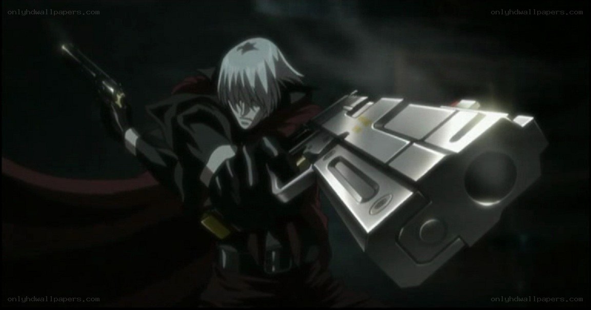 anime character with large gun