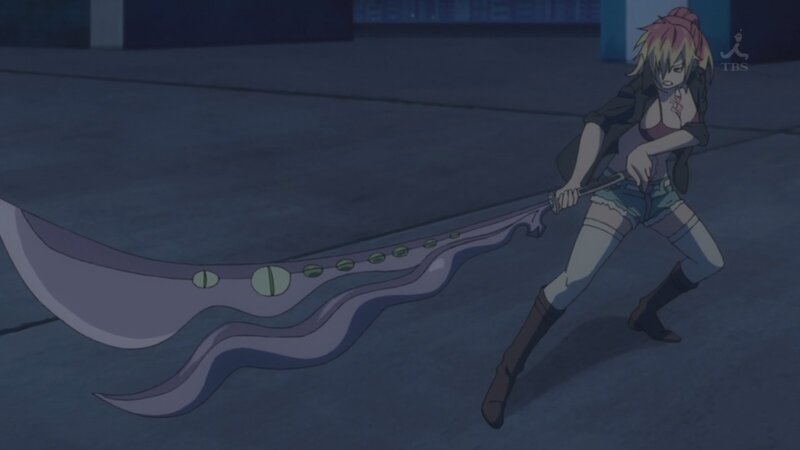 anime character with large sword