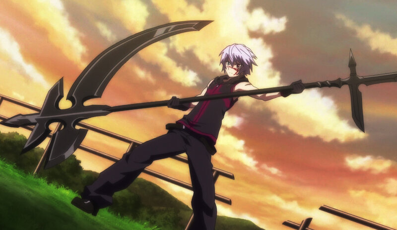 Anime character with large weapon