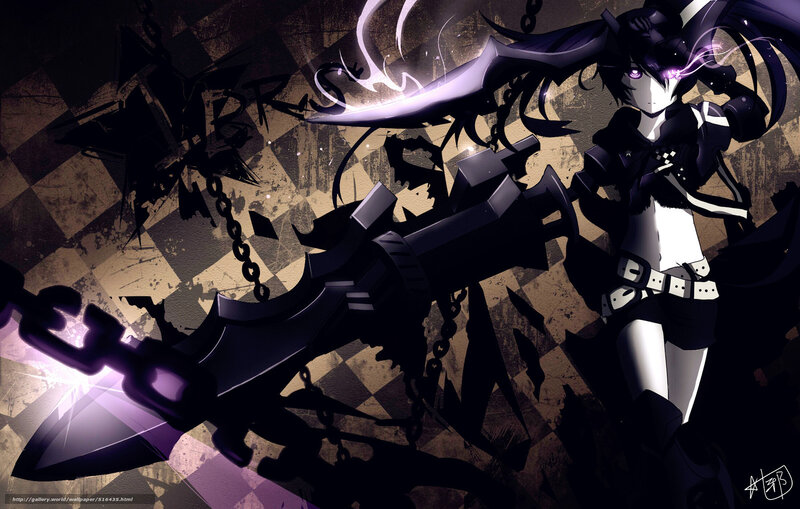 Anime Character with Large Weapon — Black