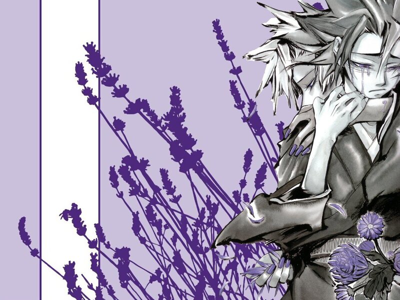 anime character with lavender