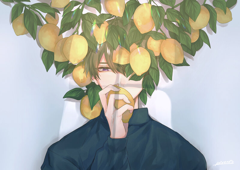 Anime Character with Lemons