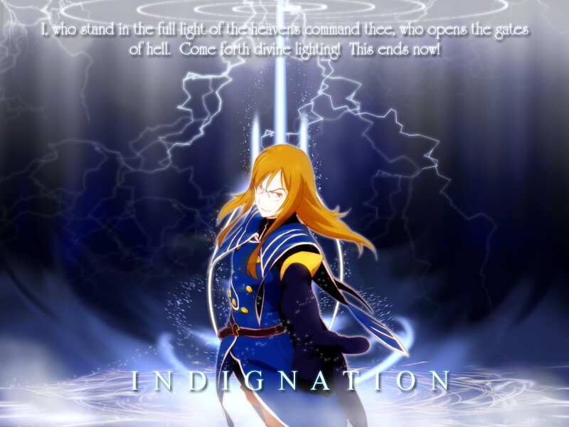Anime character with lightning