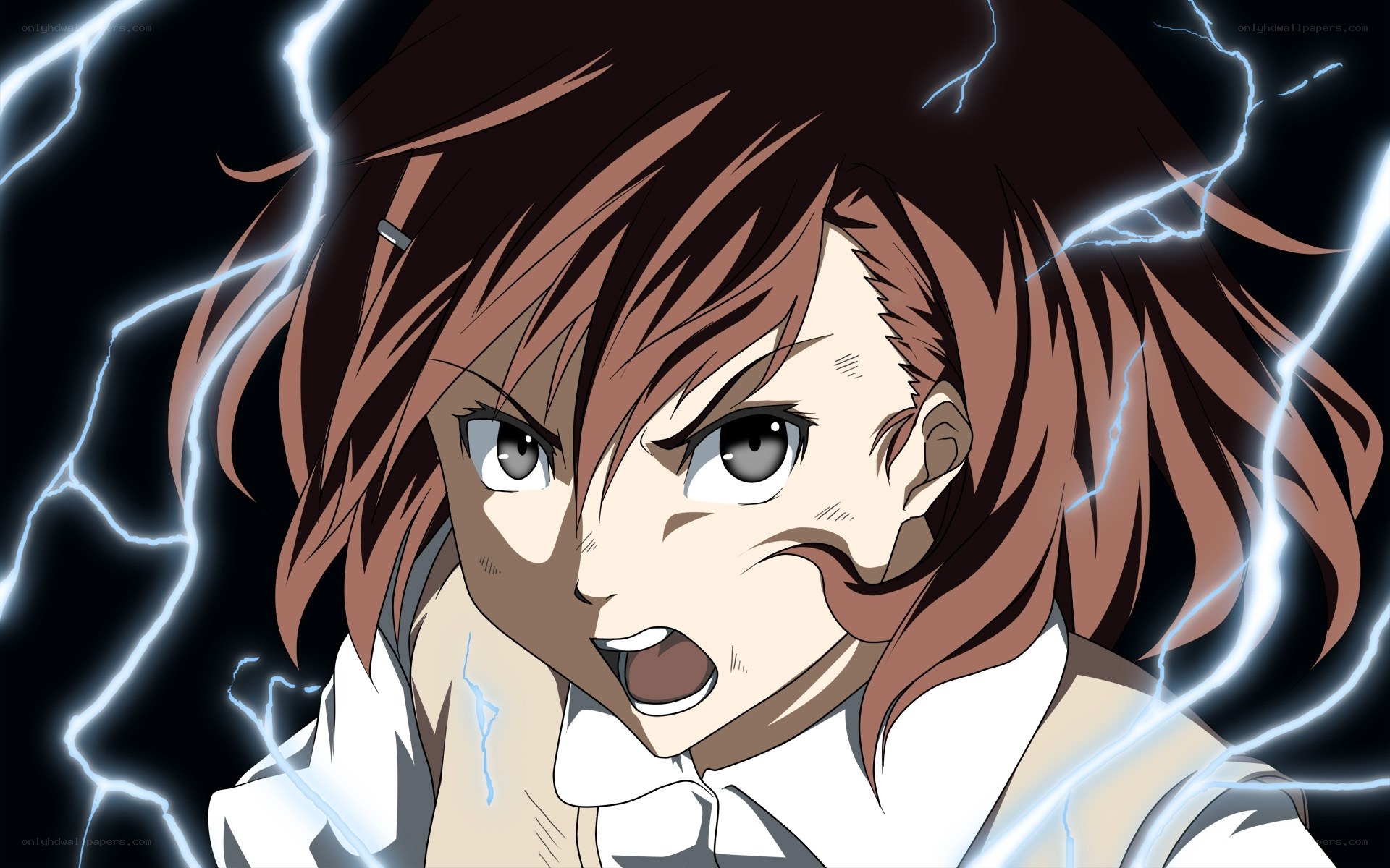 anime character with lightning