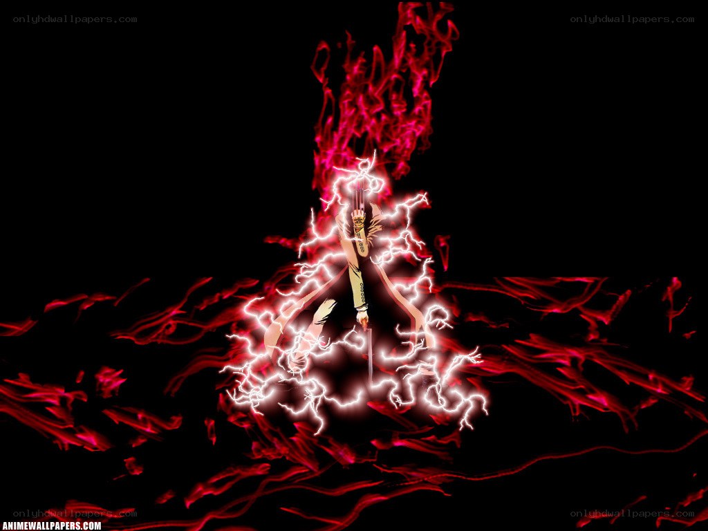 anime character with lightning
