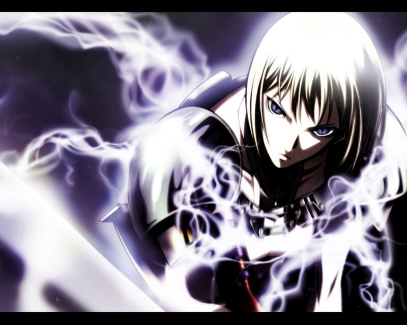 Anime Character with Lightning — Black, Dramatic, Armor