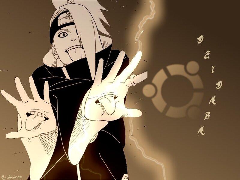 Anime Character with Lightning — Brown, Dramatic, Manga