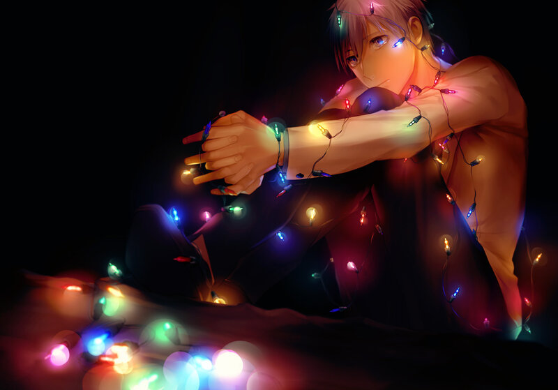 Anime Character with Lights