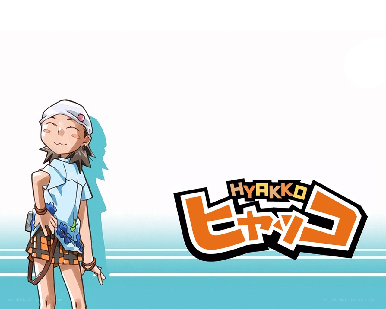 Anime character with logo