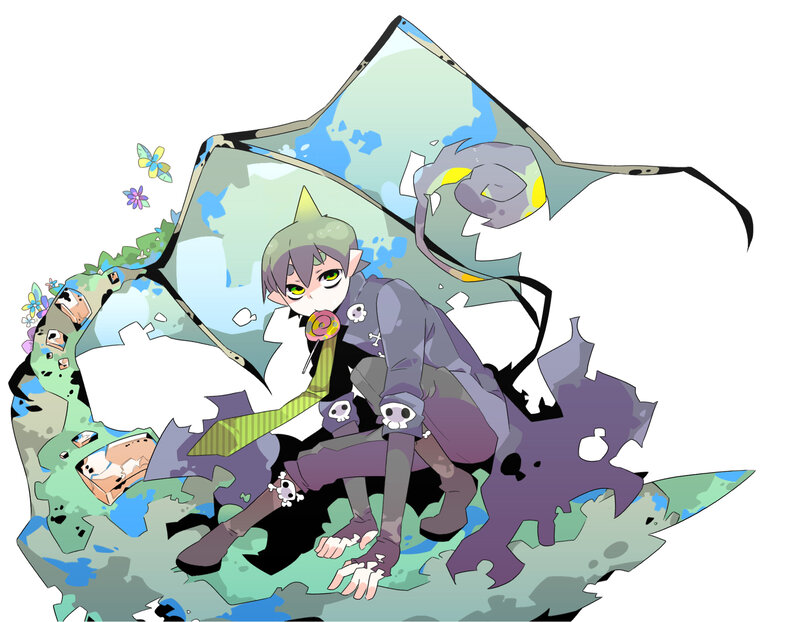 anime character with lollipop