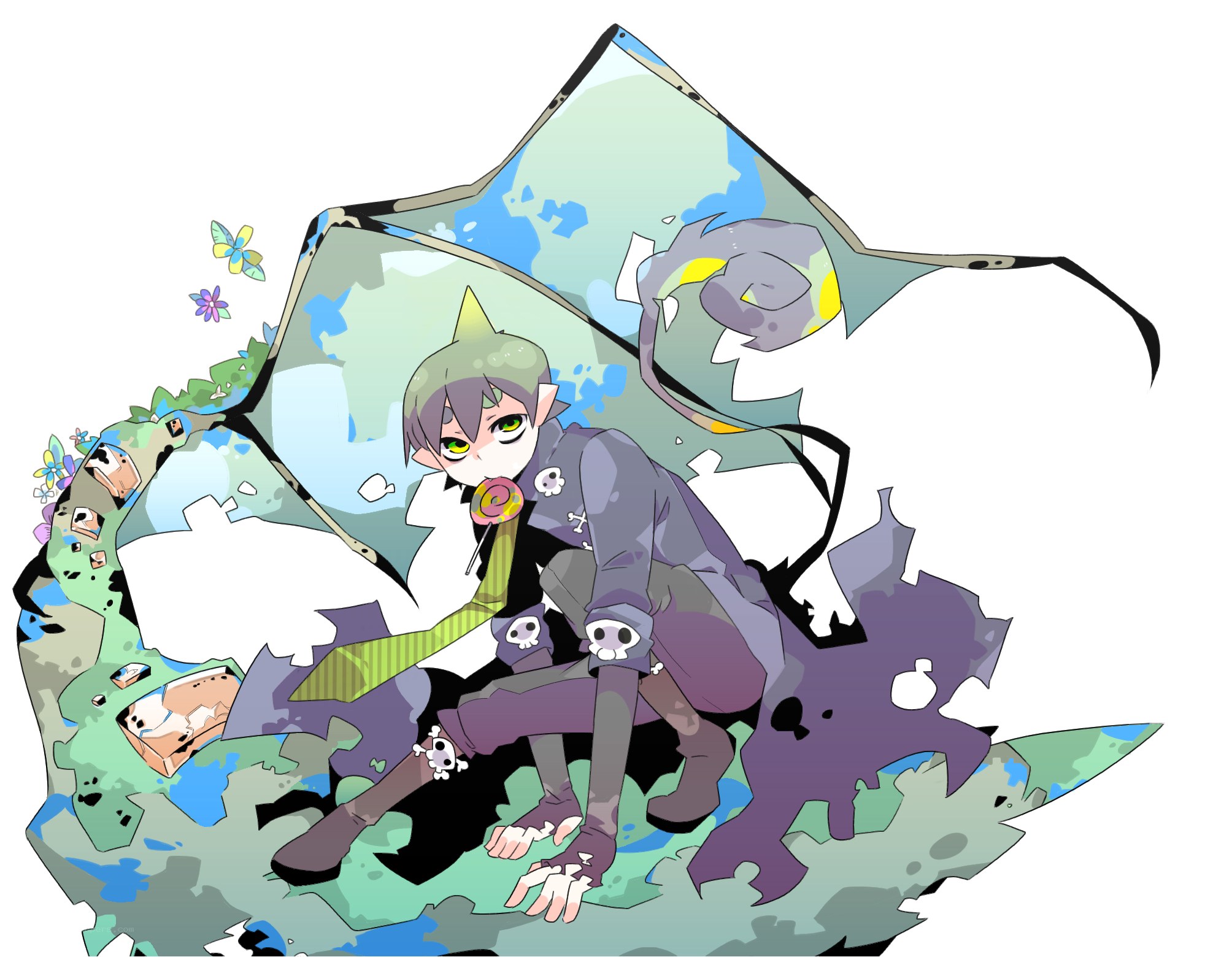 anime character with lollipop