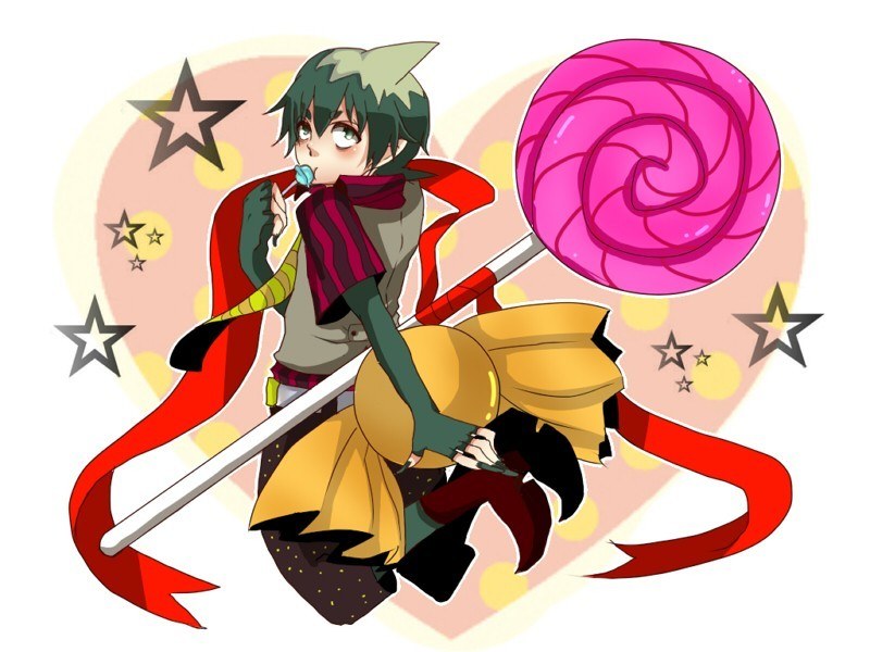 anime character with lollipop