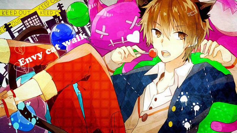 Anime Character with Lollipop — Pink, Playful