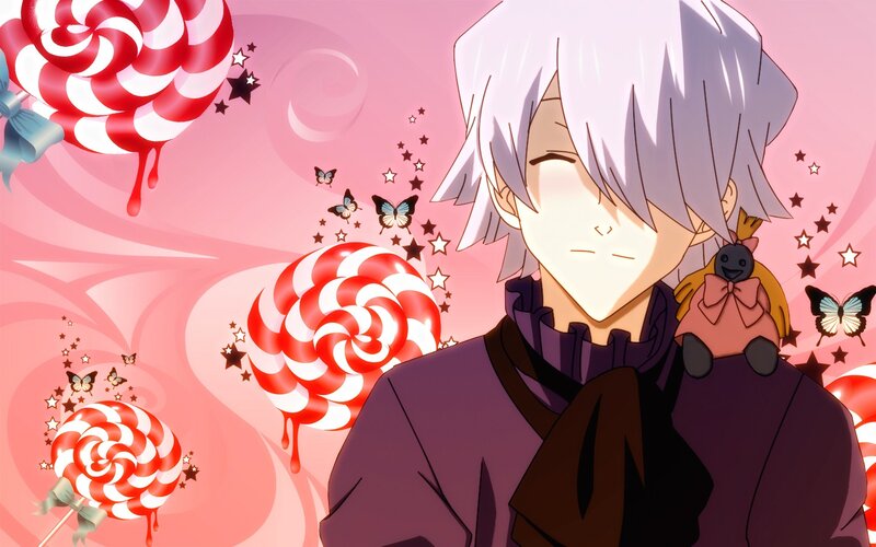 anime character with lollipops