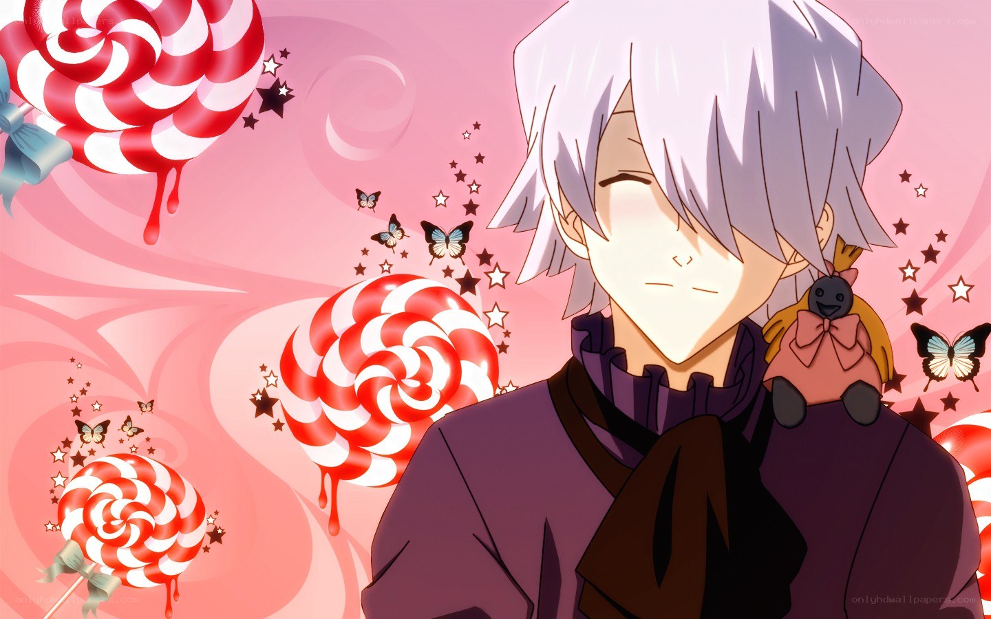 anime character with lollipops