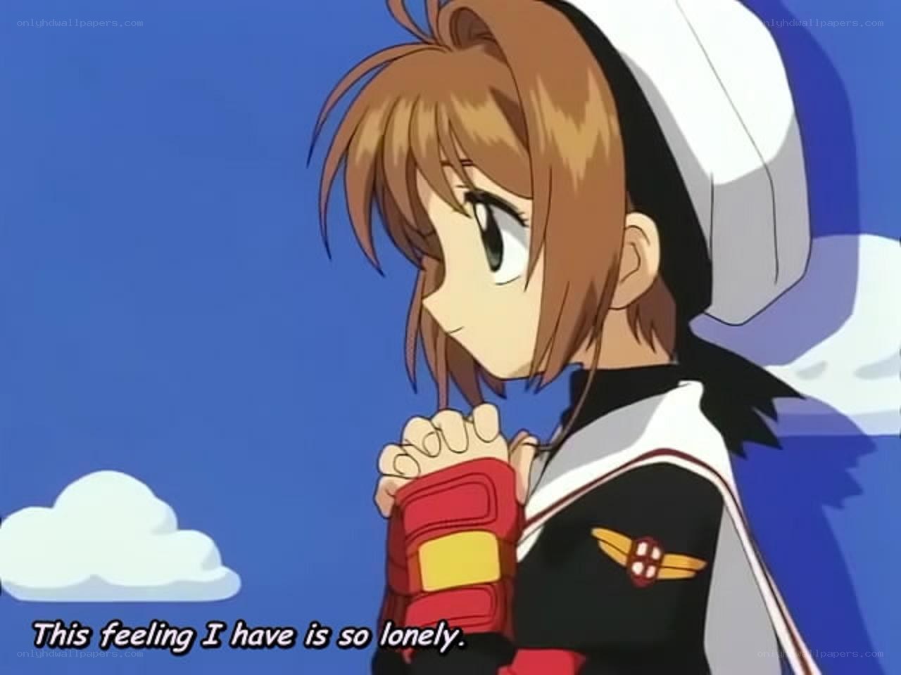 anime character with lonely expression
