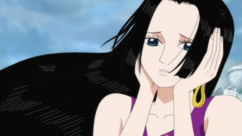 anime character with long black hair