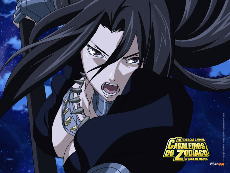 anime character with long black hair