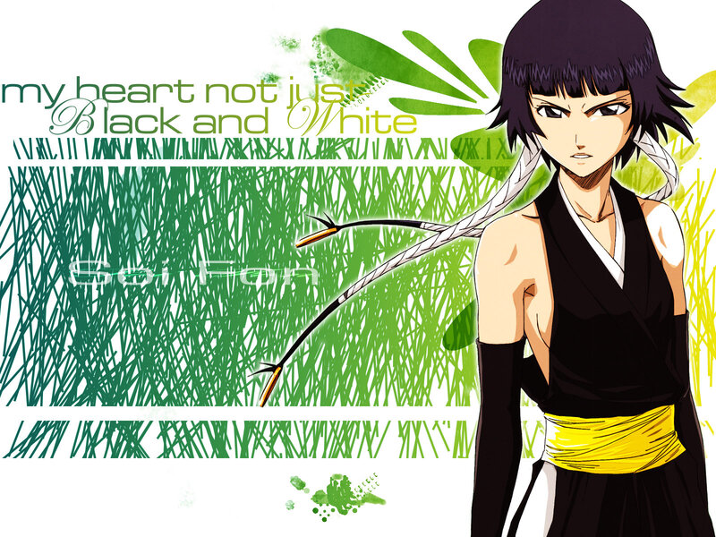 Anime Character with Long Braid — Green