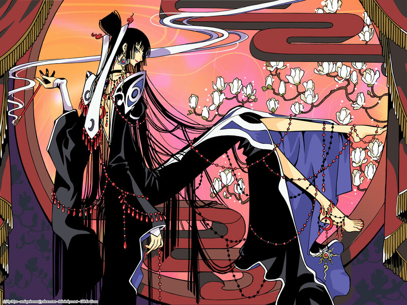 anime character with long hair