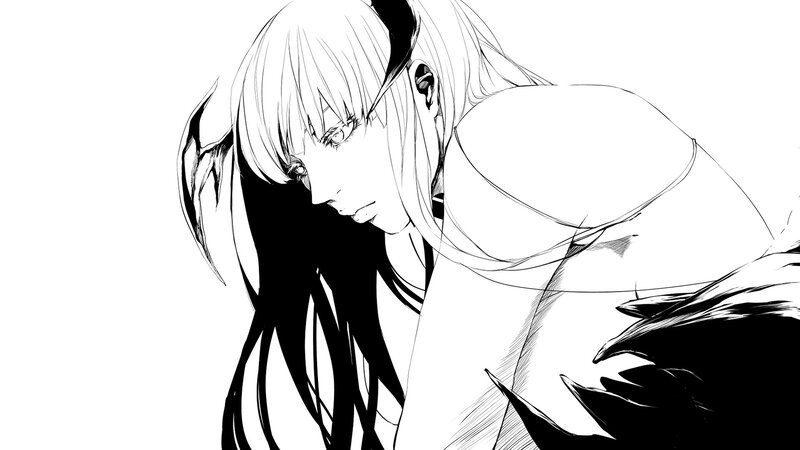anime character with long hair
