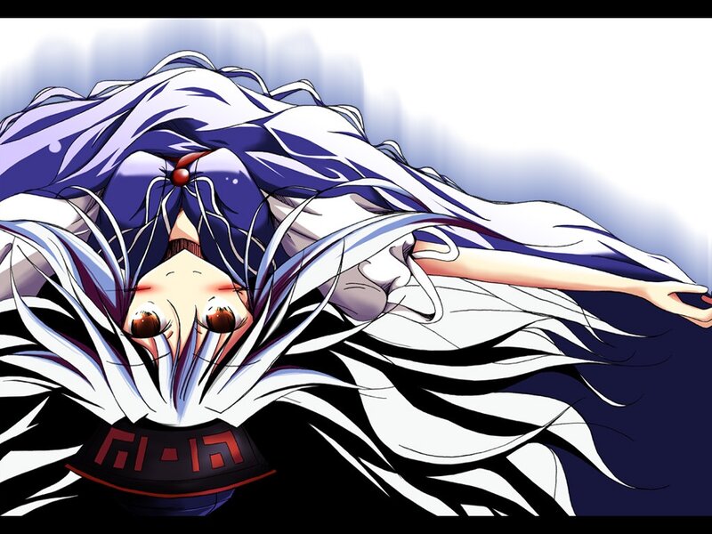 Anime character with long hair