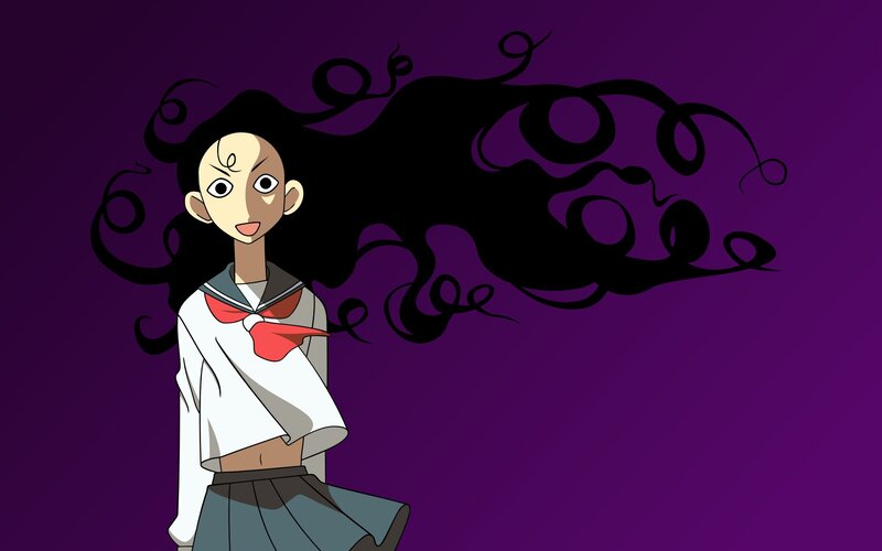 anime character with long hair